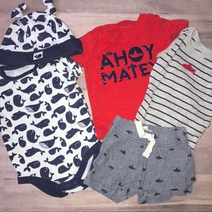 Nautical 3 month baby bundle Gymboree and Carter’s